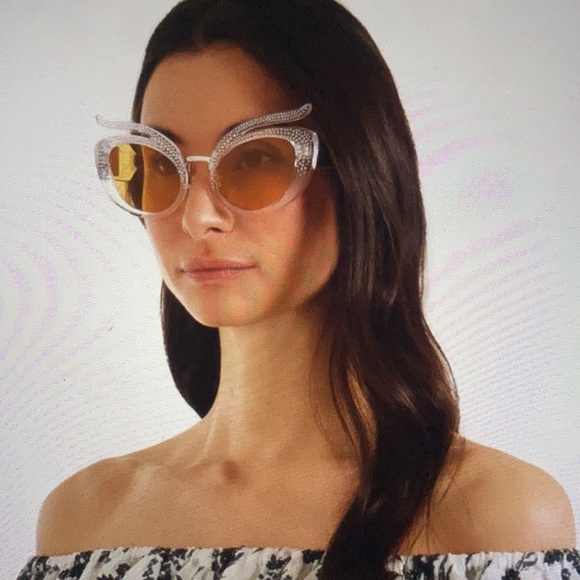 Miu Miu Gorgeous Sparkling Crystal Sunglasses New